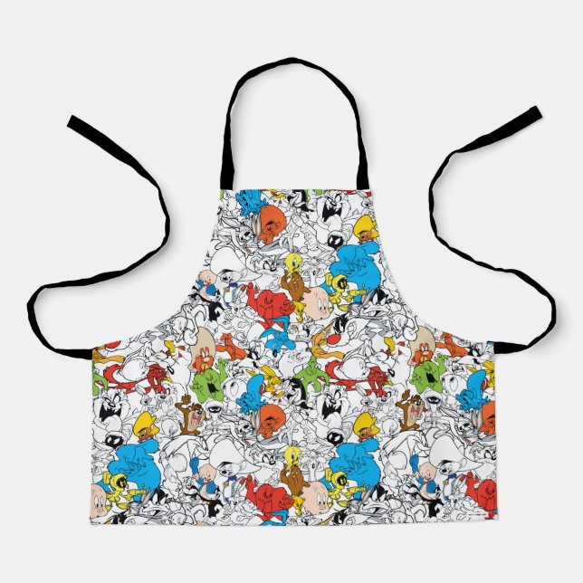 Delantal LOONEY TUNES™ Color Pop Pattern (Anverso)
