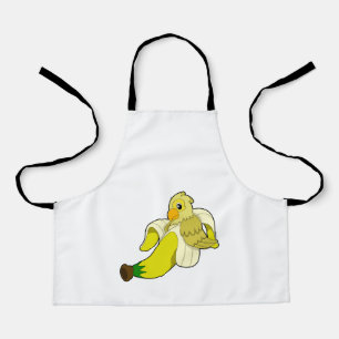 Delantal Loro con banana