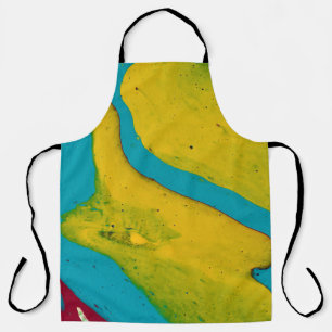 Delantal Los Accidentes Ocurrirán 1 Apron Azul Amarillo Neg