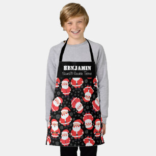 Delantal Los chicos de Santa Cookie Tester con estampado ne