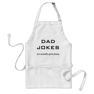 Delantal Los chistes de papá son humor divertido cocina