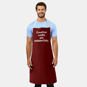 Delantal Los cocineros creativos rara vez son el ocioso apr