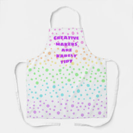 Delantal Los creativos hacedores raramente son puntitos del