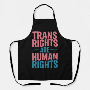 Delantal Los derechos trans son derechos humanos Orgullo tr