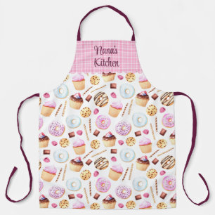 Delantal Los dulces de cocina de Nana por todas partes impr