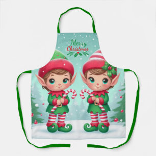 Delantal Los elfos de los Navidades