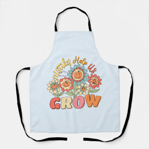 Delantal Los errores nos ayudan a crecer Motivación flora