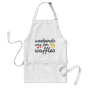 Delantal Los Fines De Semana Son Para Waffles