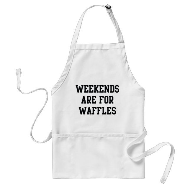 Delantal Los Fines De Semana Son Para Waffles (Frente)