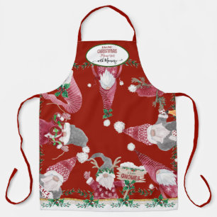 Delantal Los gnomes escuetos haciendo Recuerdos a los Navid