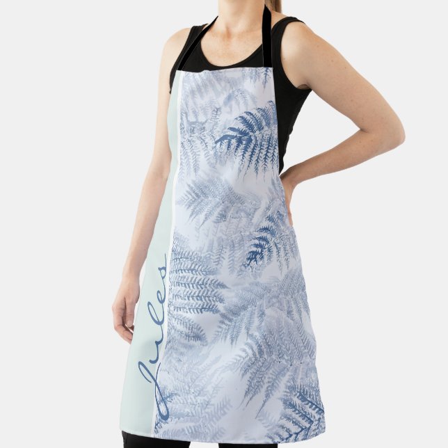 Delantal Los helados azules de Serene exuberantes en verde (in situ)