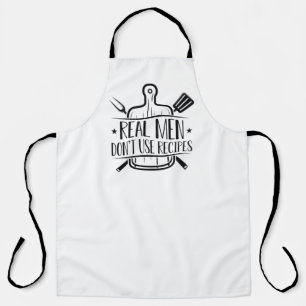 Delantal Los hombres de verdad no usan recetas