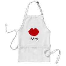 Los labios rojos calientes y la señora.