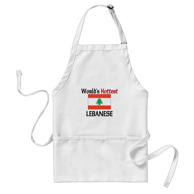Delantal Los libaneses más calurosos del mundo (Frente)