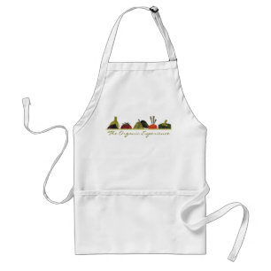 Delantal los medios veggies dan fruto cocinando la cocina