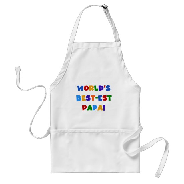 Delantal Los mejores camisetas y regalos de papá del mundo  (Frente)