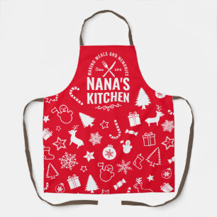 Delantal Los Navidades de la Cocina Roja de Nana Giren