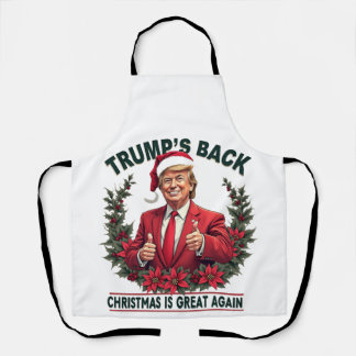 Delantal Los Navidades de Trump vuelven a ser grandes