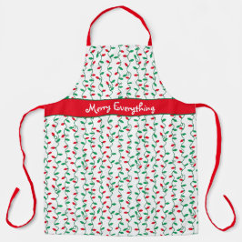 Delantal Los Navidades rojos y verdes iluminan todo