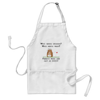 Delantal Los Niños Apron Con Cocina De Oso Graciosa Y Fries