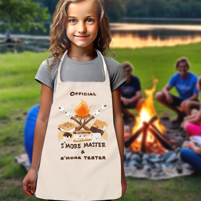 Delantal Los niños más graciosos y divertidos de la casa de (S'more Cute Fun Funny Campfire Kids' Apron)