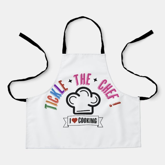 Delantal Los niños rosan estilo camión de comida "Tickle th (Anverso)