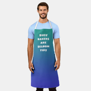 Delantal Los panaderos ocupados rara vez son un ápice azul