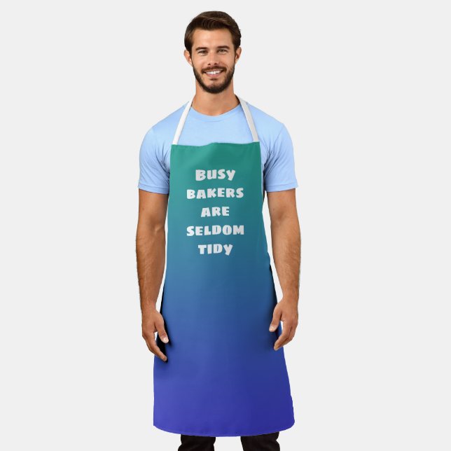 Delantal Los panaderos ocupados rara vez son un ápice azul  (Gastado)