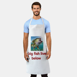 Delantal Los peces grandes viven por debajo de Apron