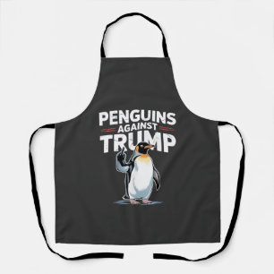 Delantal Los pingüinos contra Trump y contra Trump resisten