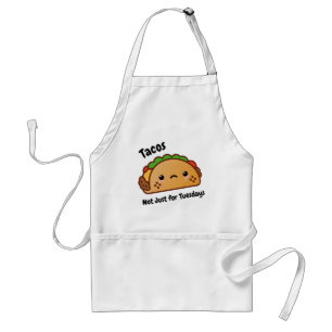 Delantal Los tacos graciosos no son solo los martes