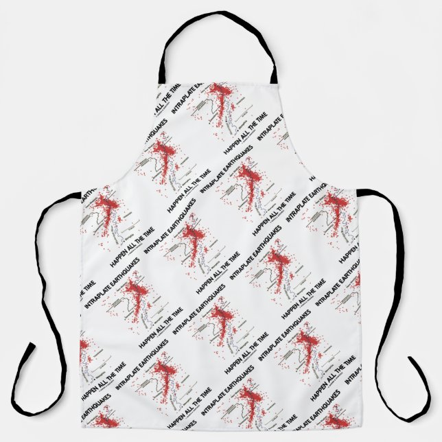 Delantal Los terremotos intraplanetarios ocurren todo el ti (Anverso)