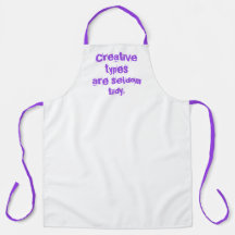 Los tipos creativos rara vez son ápron grande