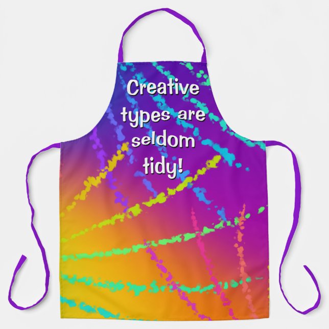 Delantal Los Tipos Creativos Rara Vez Son Tidy! (Anverso)