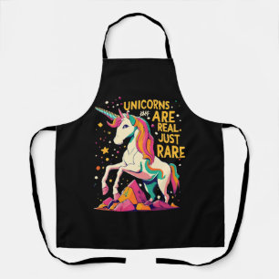 Delantal Los unicornios son reales, solo que raros