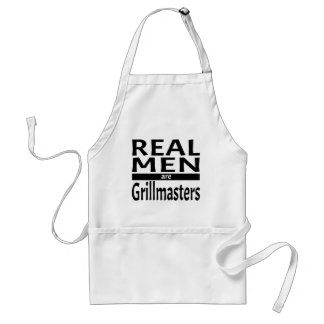 Delantal Los verdaderos hombres son maestros de la parrilla