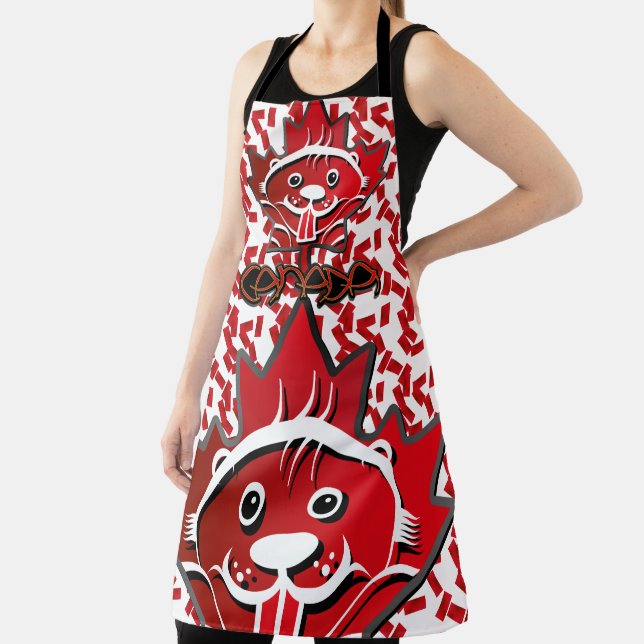 Delantal  LOVE Castor/ Maple Bandera Canada by Masanser (in situ)