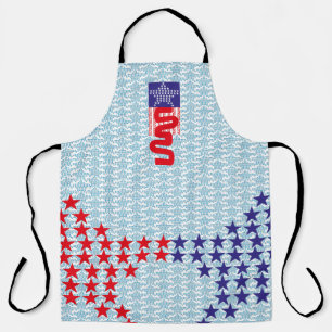 DELANTAL LOVE EXPERIMENTAL USA FLAG STARS BY MASANSER