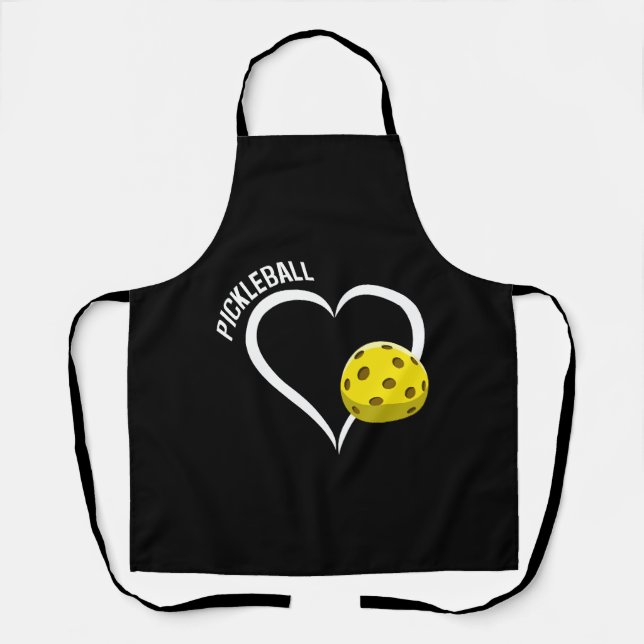 Delantal Love Pickleball Fun Gift (Anverso)