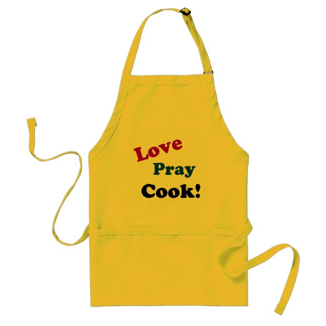 Delantal Love Pray Cook Personalizar it (Frente)