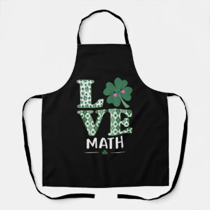 Delantal Love Shamrock Math Teachate St Patricks Day