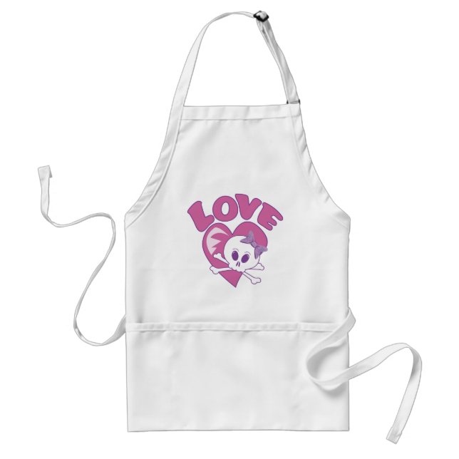 Delantal Love Skull (Frente)
