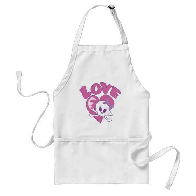 Delantal Love Skull (Frente)