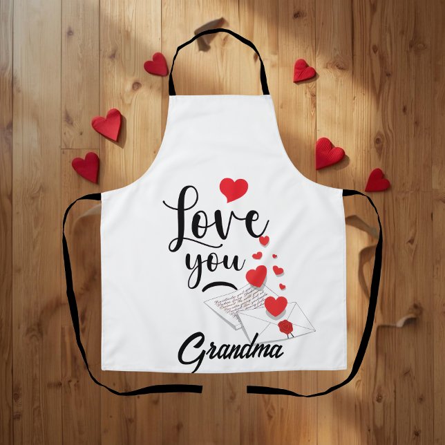 Delantal Love You Personalized Apron (Subido por el creador)