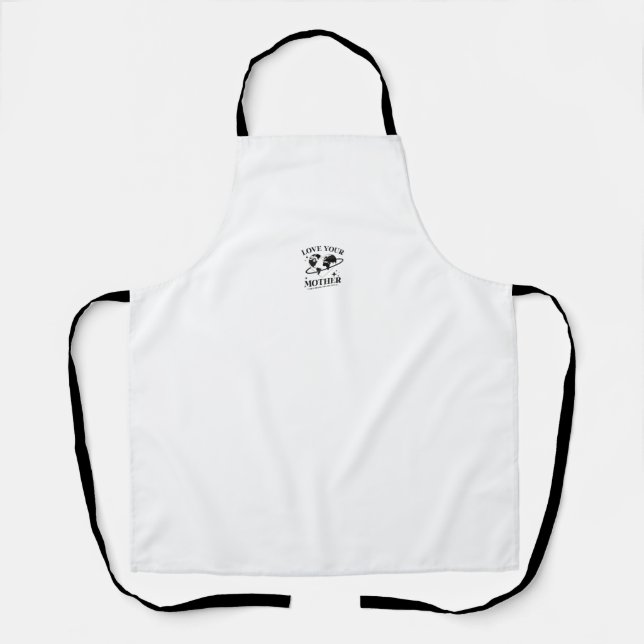 Delantal 🌍💚 Love Your Mother 🌿 (Anverso)