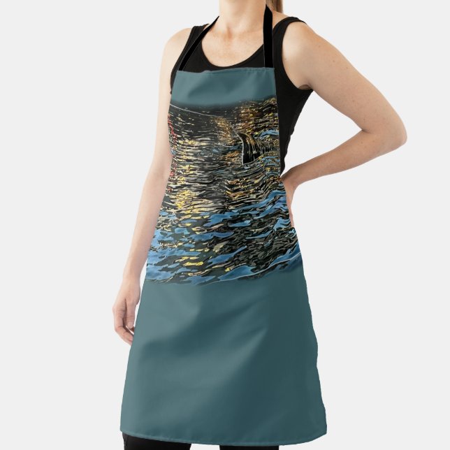 Delantal Luces nocturnas en el mar (in situ)