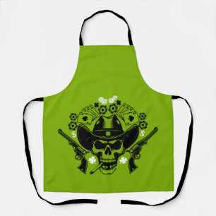 Delantal Lucky Poker Skull