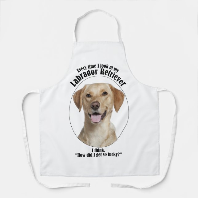 Delantal Lucky Yellow Lab (Anverso)