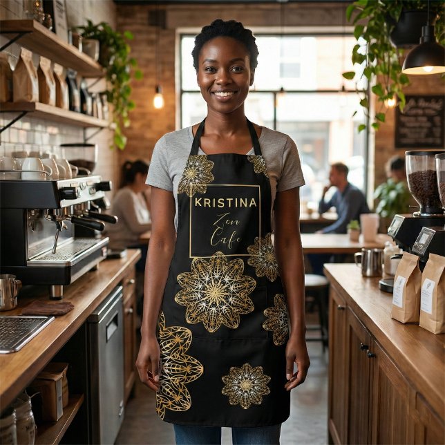 Delantal Lujoso y elegante Faux Gold Mandalas (Subido por el creador)