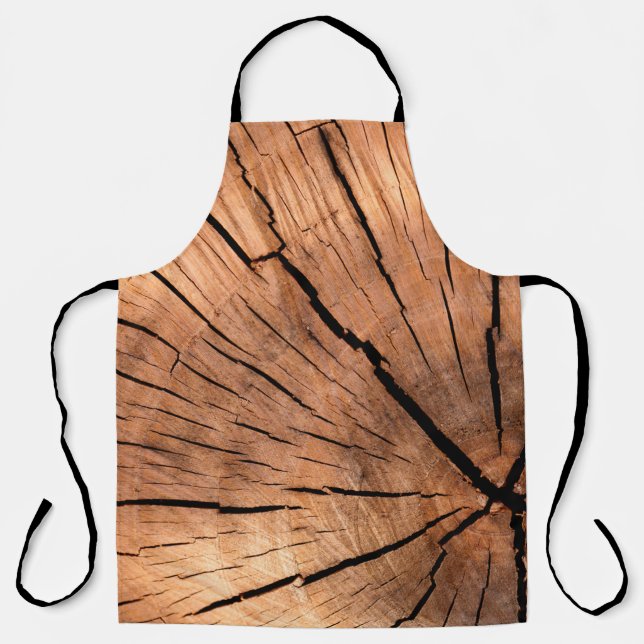 Delantal Lumber log wood tree cross section (Anverso)